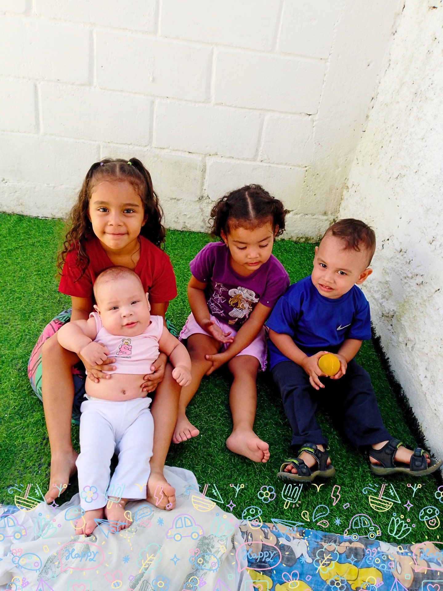 Niños en actividades recreativas