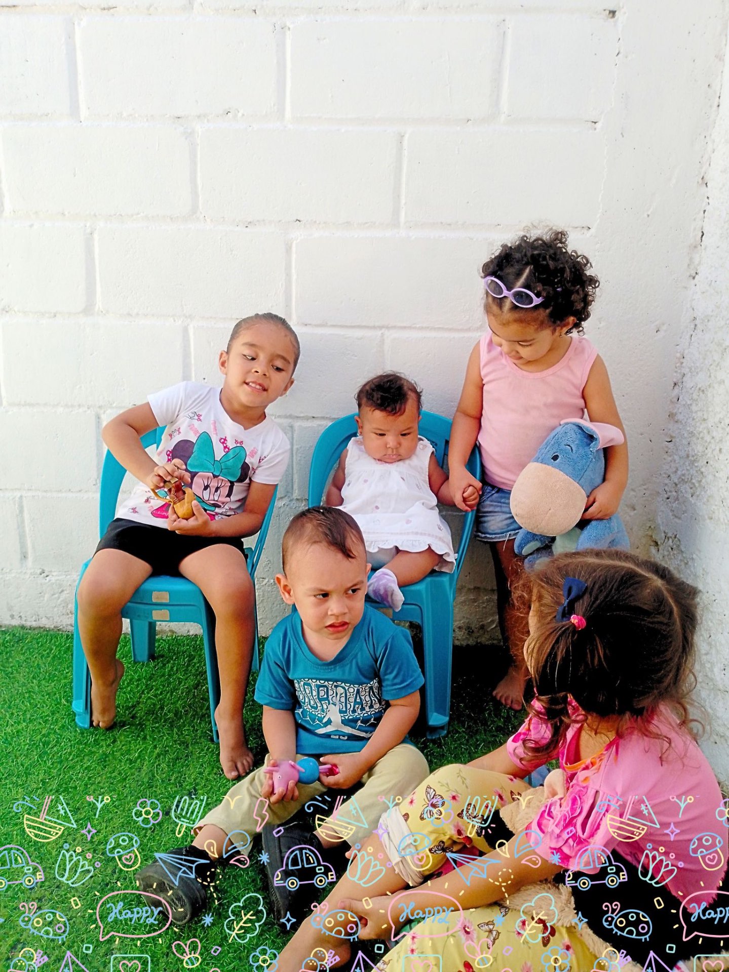Niños en actividades recreativas